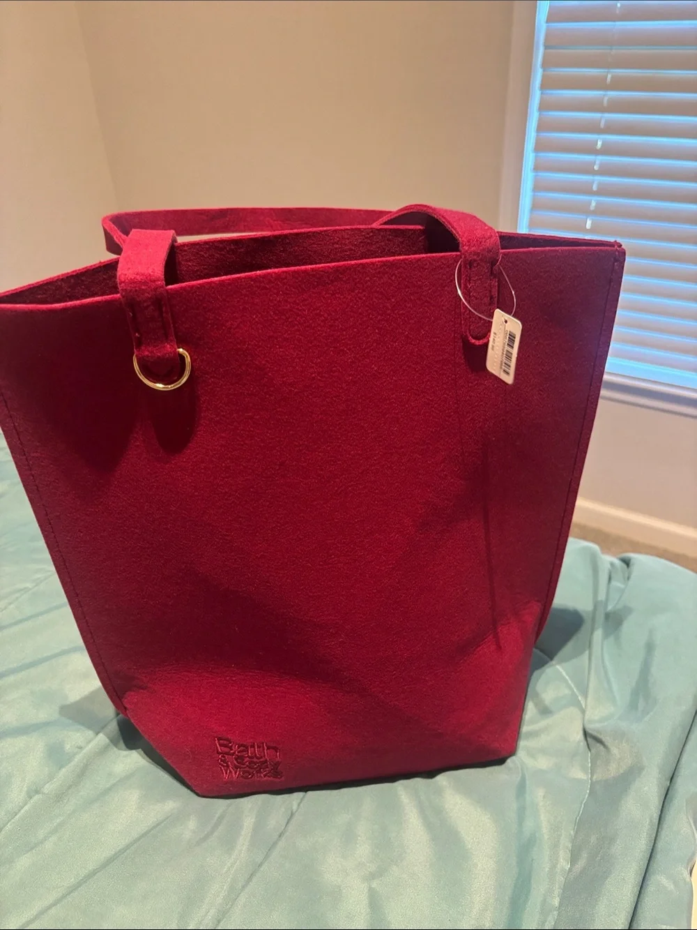 Bath & Body Works Red Felt Tote